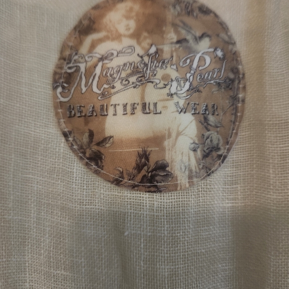 Cream Ruffled Women's Top - Picture 3 of 5